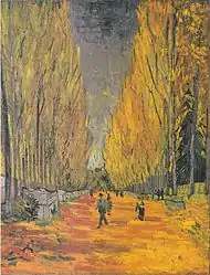 Les Alyscamps de Vincent Van Gogh (novembre 1888)