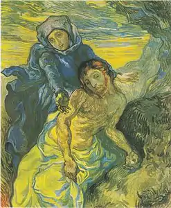 Van Gogh - Pietà d'après Delacroix - 1888.