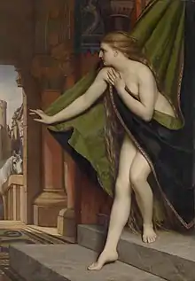 Lady Godiva, peinture de Joseph Van Lerius en 1870.