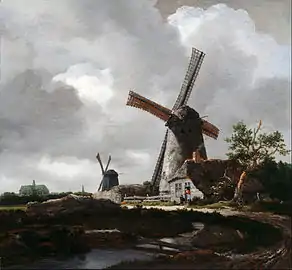 Paysage avec moulins près de Haarlem, de Jacob van Ruisdael