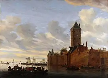 Estuaire avec ville fortifiée(1648), Musée régional de Basse-Saxe