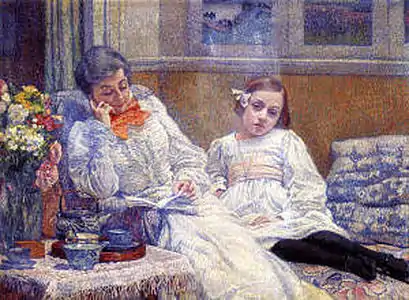 Madame van Rysselberghe et sa fille (1899), Musées royaux des beaux-arts de Belgique.
