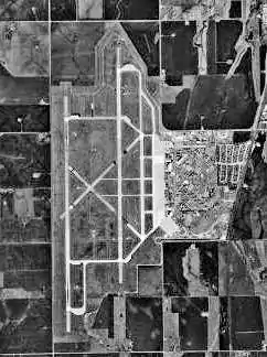Vue aérienne de Vance Air Force Base.
