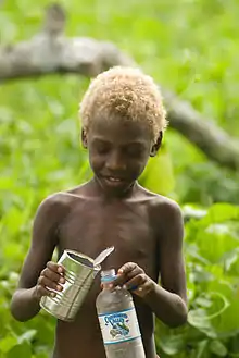 Un enfant Mélanésien du Vanuatu.