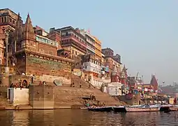 Ghats à Varanasi (Bénarès).