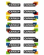 Différentes variations du logo Canal +
