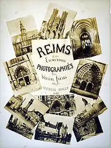 Reims et ses environs, couverture de l'album de photographies des frères Varin publié en 1894.