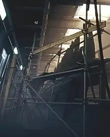 Le Vasa lors de sa restauration en 1963.