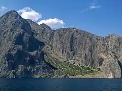 Montagne de Varásova vue depuis le sud-ouest.