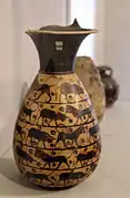 Vase avec bœufs et lions. Vers -640.