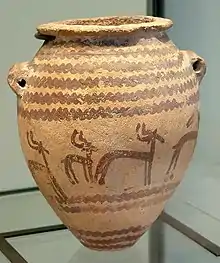 Poterie aux gazelles, Période Nagada III, Musée du Louvre.