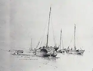 Les Barques (1870).