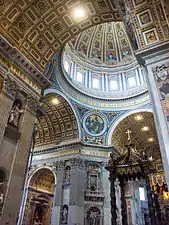 Voûte de la basilique Saint-Pierre au Vatican
