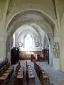 3e travée, vue vers le nord dans la chapelle.