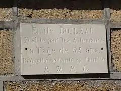 Plaque commémorative E.Boileau