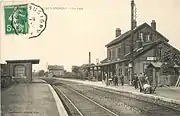 La gare en 1913.