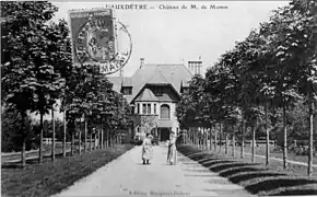 Le château Mumm à Vaudétré.