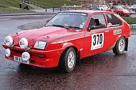 Vauxhall Chevette 3 portes en rallye