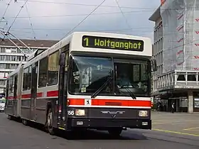 Trolleybus articulé de Saint-Gall