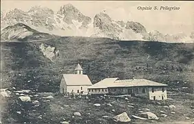 L'ancien hospice avant la destruction de 1915.