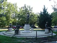 La « Fontaine de la paix » (Béke kút) à Budapest