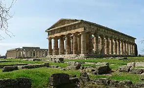 Les temples d'Héra à Poseidonia (Paestum).