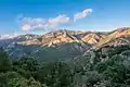 Vue éloignée du Monte Linas depuis Punta Piscina Irgas