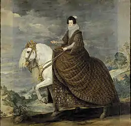 La Reine Isabelle de France à cheval (Diego Vélasquez).