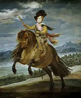Le Prince Balthazar Carlos à cheval (Diego Vélasquez).