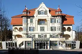 Vue sud du "Hotel Kointsch", conçu par l'architecte Franz Baumgartner en 1909