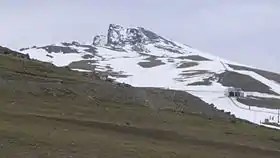 Vue du Veleta depuis la station de ski de la Sierra Nevada.