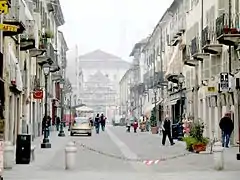 Une rue de Venaria Reale.