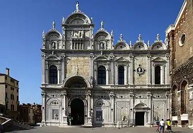 La Scuola Grande di San Marco, un hôpital dorénavant (Pietro Lombardo et Codrussi).