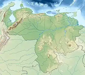 Voir sur la carte topographique du Venezuela