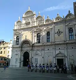 Cérémonie le 28/08/2022 devant la Scuola Grande di San Marco