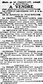 La mise en vente d'une grande propriété nobiliaire : le château de Kervadéza et ses dépendances (journal L'Ouest-Éclair du 5 décembre 1937)