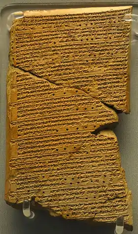 Tablette astrologique, dite « tablette d'Ammisaduqa » (British Museum).