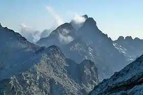 Le Monte Cinto depuis le Capu Biancu.