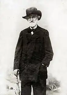 Portrait photographique de Giuseppe Verdi en 1899 à Montecatini Terme par Pietro Tempestini