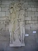 Statue d'Adam et Eve.
