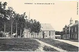 La mairie et l'église.