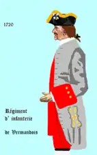 régiment de Vermandois de 1720 à 1734