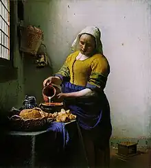 La Laitière de Johannes Vermeer (c. 1657–1658).