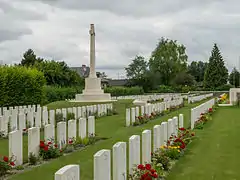 British Cemetery situé sur la rue Florent Evrard.