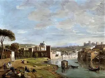 Vue de l'Adige à San Giorgio à Braida (Verone) (vers 1710)Collection privée