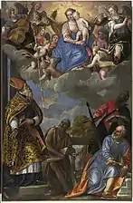 Paolo Véronèse, La Vierge apparaissant à saint Antoine, saint Paul ermite, saint Paul et saint Pierre, v. 1580/90.