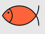 Utilisation pour le dessin d'un poisson.