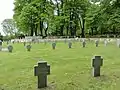 Parti haute du cimetière allemand.