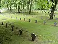 L'aménagement du cimetière vue du haut en bas