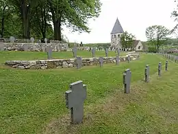 Parti basse du cimetière allemand.